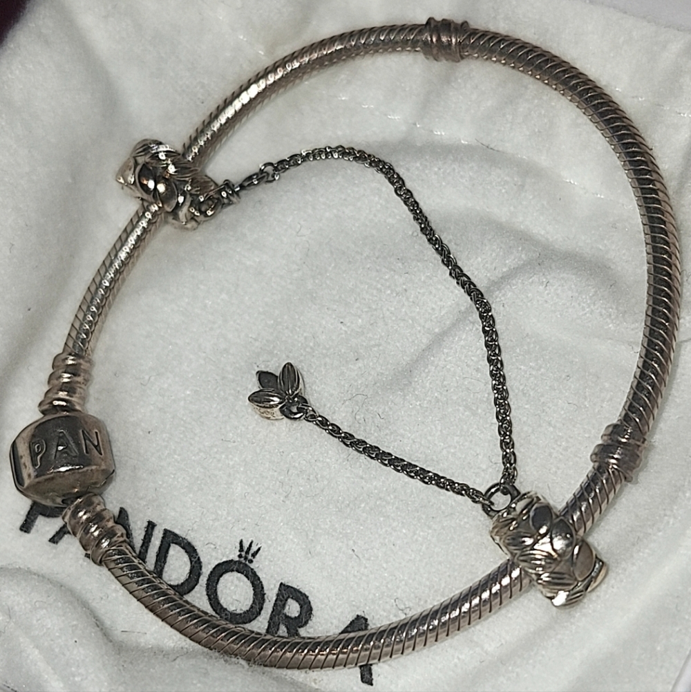 ✨️Pandora Silver Bracelet with Charms✨️